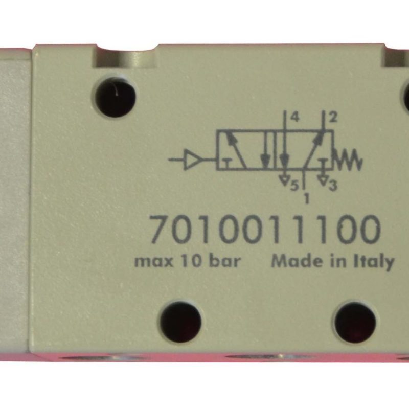 Pneumatic valve with mechanical spring